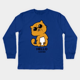 Hello summer Kids Long Sleeve T-Shirt